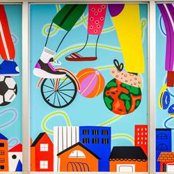 Partial Detail of Window to Our Worlds - Part 1